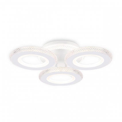 Потолочная светодиодная люстра Ambrella light Acrylica Original FA8866 на площадь до 12 кв.м., цвет белый