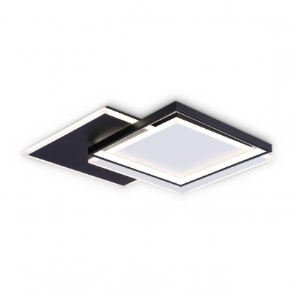 Потолочный светодиодный светильник Ambrella light Acrylica Disk FA7723 на площадь до 18 кв.м., цвет черный,  в стиле Хай-тек