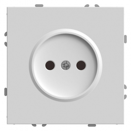 Розетка 2P Stekker Эмили со шторками белый фарфор RST16-5109-01 49876, цвет белый,  в современном стиле