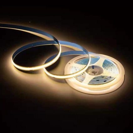 Светодиодная влагозащищенная лента Apeyron 12W/m 320LED/m COB теплый белый 5M 00-390