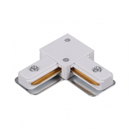 Коннектор L-образный Reluce RL 06038 corner connector WT для магазина, цвет белый,  в современном стиле