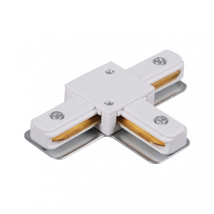 Коннектор T-образный Reluce RL 06039 T-connector WT для магазина, цвет белый,  в современном стиле