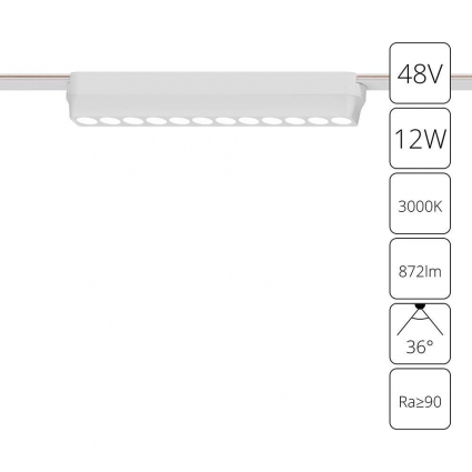 Трековый светодиодный светильник Arte Lamp Rapid A1154PL-1WH для магазина площадью до 3 кв.м.,  в современном стиле