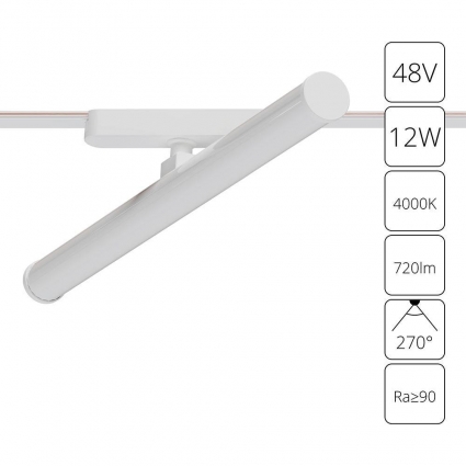 Трековый светодиодный светильник Arte Lamp Rapid A6165PL-1WH для гостиной площадью до 3 кв.м.,  в современном стиле