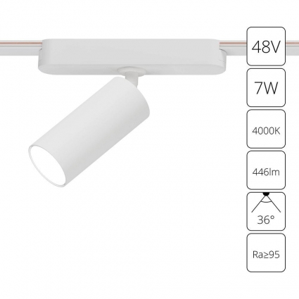 Трековый светодиодный светильник Arte Lamp Rapid A6156PL-1WH для гостиной площадью до 1.5 кв.м.,  в современном стиле