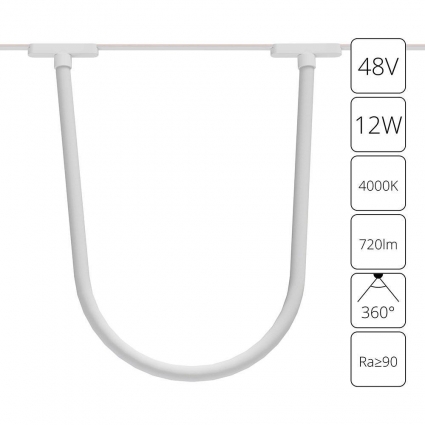 Трековый светодиодный светильник Arte Lamp Rapid A6167PL-1WH на площадь до 1 кв.м., цвет белый,  в современном стиле