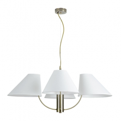 Подвесная люстра Arte Lamp Rondo A4086LM-4AB для спальни, цвет белый,  в стиле модерн