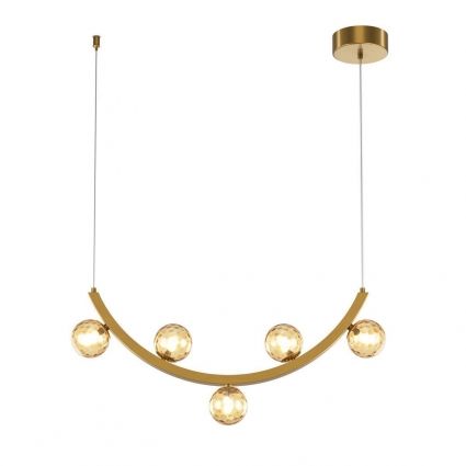 Подвесная светодиодная люстра Maytoni Ambre MOD331PL-L12BS3K, цвет янтарный