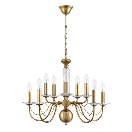 Подвесная люстра Lumion Classi Incanto 8033/10 на площадь до 20 кв.м., цвет медь,  в классическом стиле
