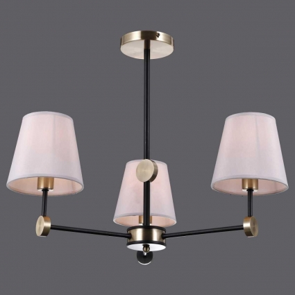 Люстра Illumico IL0394-3CSQ-24 BK AB CASTOR на площадь до 18 кв.м., цоколь E14