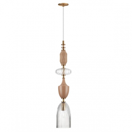 Подвесной светильник Odeon Light Exclusive Modern Terra 5414/1 на площадь до 2 кв.м., цвет бежевый,  в стиле арт-деко