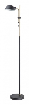 Торшер Arte Lamp Zetta A7055PN-1BK на площадь до 2 кв.м., цвет черный,  в современном стиле