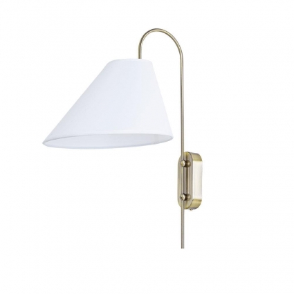 Бра Arte Lamp Rondo A4086AP-1AB для спальни, цвет белый,  в стиле модерн