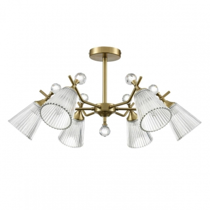 Потолочная люстра Lumion Classi Aurica 8046/6C на площадь до 12 кв.м., цвет латунь,  в стиле модерн