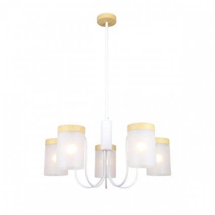 Подвесная люстра Escada Harmony 1172/5P White на площадь до 10 кв.м., цвет белый