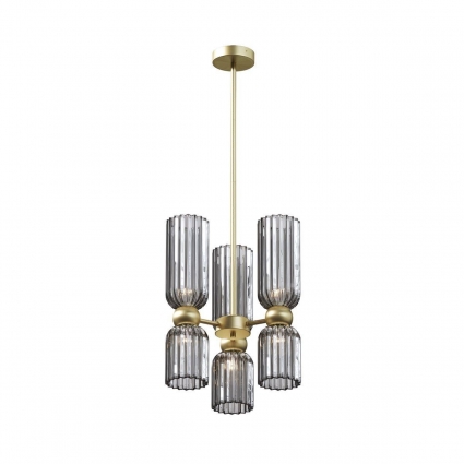 Подвесная люстра Maytoni Antic MOD302PL-06GR для кухни, цвет дымчатый,  в современном стиле