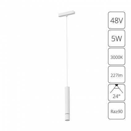 Трековый светодиодный светильник Arte Lamp Rapid A1159PL-1WH для спальни площадью до 2.5 кв.м.,  в современном стиле