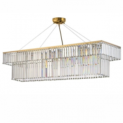 Подвесная люстра Arti Lampadari Enio E 1.5.120x30.100 GP для спальни площадью до 22 кв.м.,  в стиле модерн
