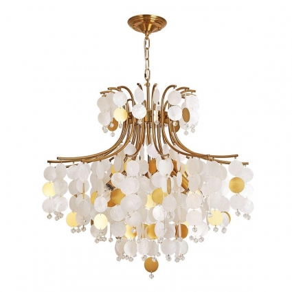 Подвесная люстра Arte Lamp Pipirima A4089LM-8AB на площадь до 10 кв.м., цвет белый,  в стиле арт-деко