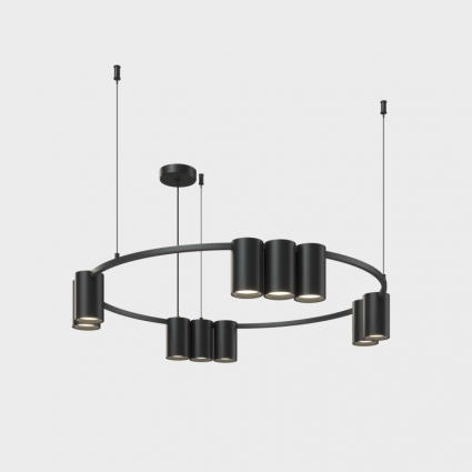 Подвесная люстра Denkirs Orbit DK4065-BK, цвет черный,  в современном стиле