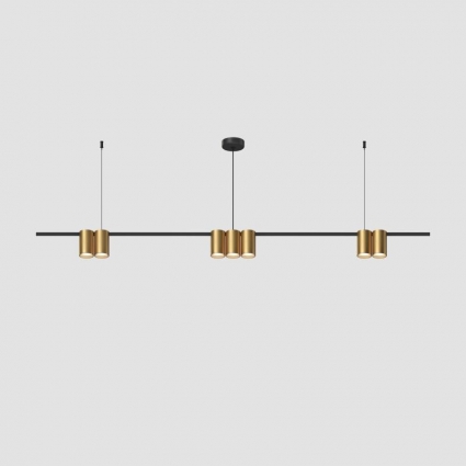 Подвесная люстра Denkirs Orbit DK4063-BK+SG, цвет матовое золото,  в современном стиле