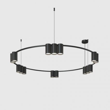 Подвесная люстра Denkirs Orbit DK4067-BK, цвет черный,  в современном стиле