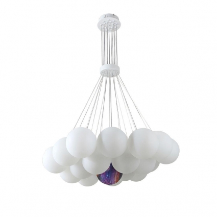 Подвесная люстра Kink Light Алди 08475-19,01 на площадь до 50 кв.м., цвет белый