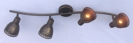Спот Favourite Martos 1799-4U для спальни площадью до 8.9 кв.м., цвет коричневый,  в стиле кантри