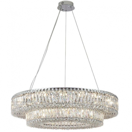 Подвесной светильник Newport Valencia 8450+28/S chrome М0070080, цвет хром,  в классическом стиле
