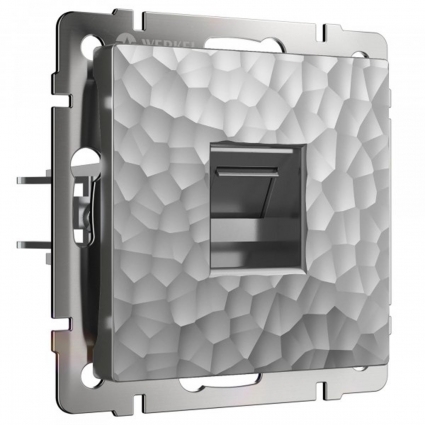 Розетка Werkel Hammer Ethernet RJ-45 серебряный W1281006 4690389163036, цвет серебро,  в современном стиле