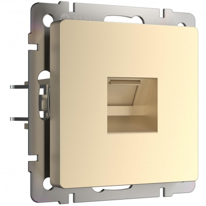 Розетка Werkel Ethernet RJ-45 шампань W1181011 4690389157479 в современном стиле