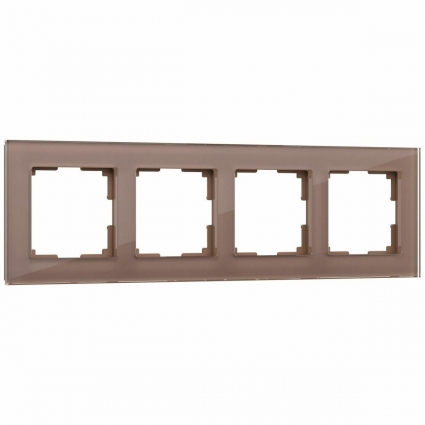 Рамка на 4 поста Werkel Favorit латте W0041142 4690389183454 в современном стиле