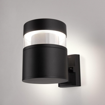 Уличный настенный светодиодный светильник Elektrostandard 1530 Techno Led чёрный a052244, цвет черный,  в современном стиле