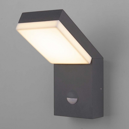 Уличный настенный светодиодный светильник Elektrostandard Sensor 1541 Techno Led серый a053947, цвет серый,  в стиле Хай-тек
