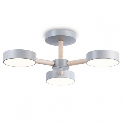 Потолочная светодиодная люстра Ambrella light Comfort LineTech FL4822 на площадь до 20 кв.м., цвет серый