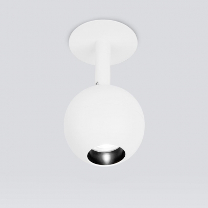 Встраиваемый светодиодный спот Elektrostandard Ball 9925 LED 8W 4200K белый a053734 для магазина, цвет белый,  в современном стиле