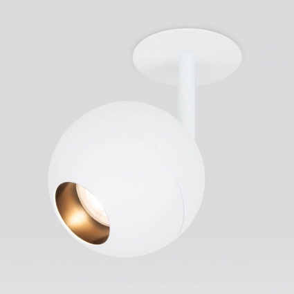 Встраиваемый светодиодный спот Elektrostandard Ball 9926 LED 12W 4200K белый a053737 для магазина, цвет белый,  в современном стиле