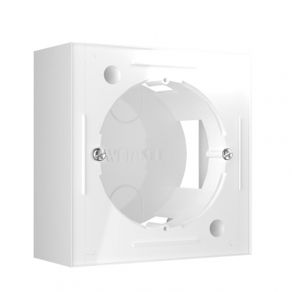 Коробка для накладного монтажа Werkel белый W8000001 4690389170829, цвет белый,  в современном стиле