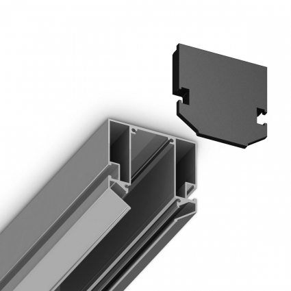 Заглушка Ambrella Light Track System Magnetic 220V (2шт) GL1064, цвет черный
