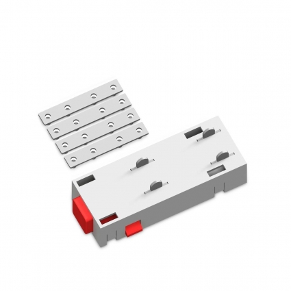 Коннектор питания прямой Ambrella Light Track System Magnetic 220V GL1107, цвет белый