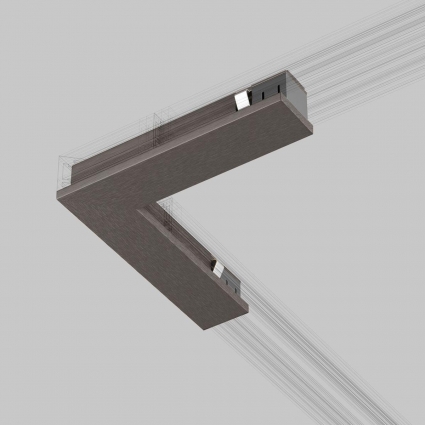 Коннектор L-образный Elektrostandard Titan Line 85006/00 a069719, цвет титановый