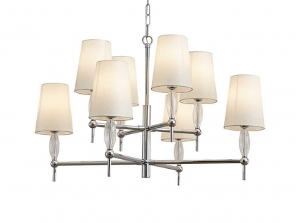 Подвесная люстра Newport Chelsy 4378/C chrome М0070439, цвет белый