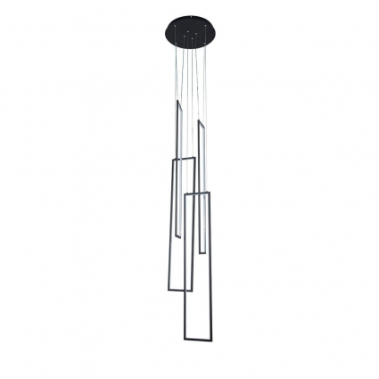 Подвесная светодиодная люстра Kink Light Алони 08459-4A,19 на площадь до 50 кв.м., цвет черный
