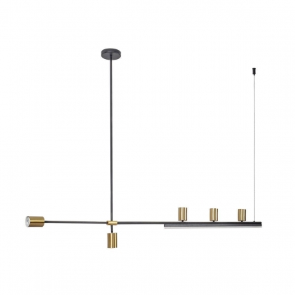 Подвесная люстра Kink Light Рия 07618-120,36 на площадь до 15 кв.м., цвет латунь