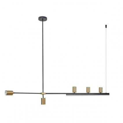 Подвесная люстра Kink Light Рия 07618-150,36 на площадь до 18 кв.м., цвет латунь