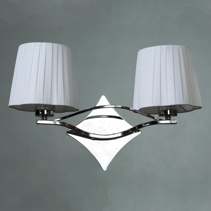 Бра Brizzi BB03203/2 Chrome для гостиной, цвет белый,  в стиле модерн