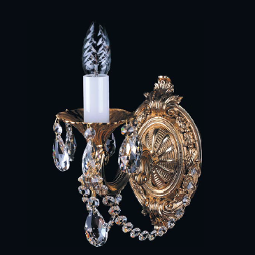 Бра Bohemia Ivele 1700/1/C/G для гостиной площадью до 2.2 кв.м., цвет золотой,  в классическом стиле