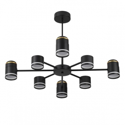 Подвесная люстра Lumion Comfi Virsava 8234/8C на площадь до 16 кв.м., цвет черный