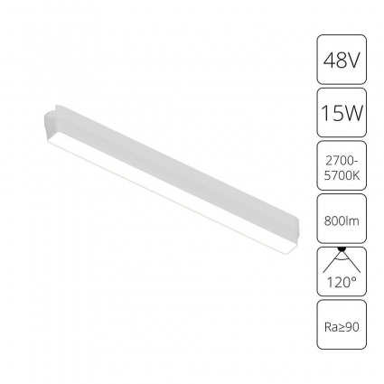 Трековый светодиодный светильник Arte Lamp Rapid A2968PL-1WH для гостиной площадью до 2.5 кв.м.,  в современном стиле