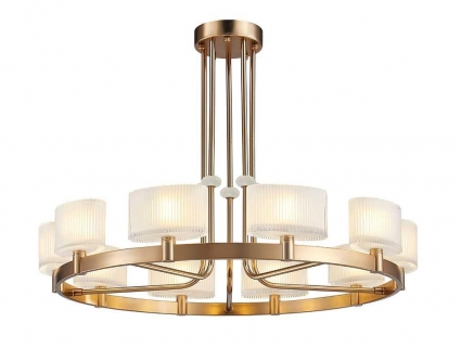 Подвесная люстра Newport Jessica 4338+2/C new gold М0070421, цвет белый